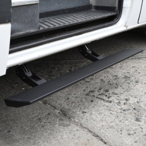 Mercedes-Benz Sprinter 2500 Running Boards - Go Rhino - VoltStep Electric - Textured Black - `13-`18